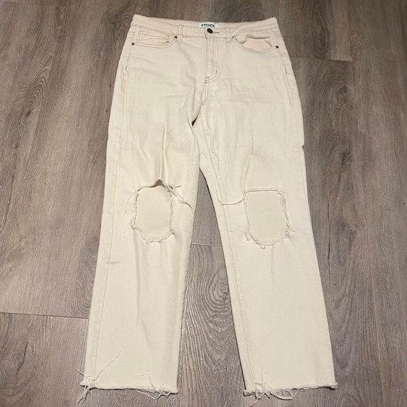 RSQ Women’s High Rise Straight Leg Distressed Jean | Size 29 - Picture 2 of 10